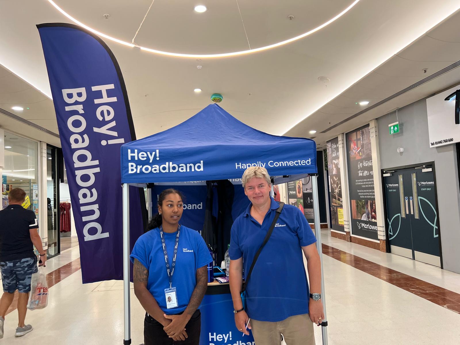 HC team at retail shopping centre activation